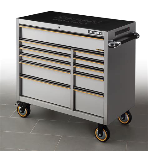 craftsman 41 stainless steel tool box|41 inch top tool chest.